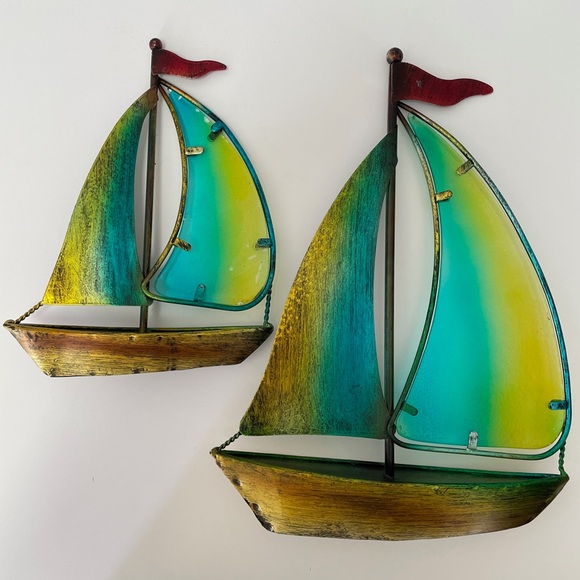 Stained glass sail boat - Picture 11 of 11